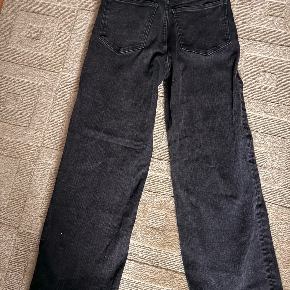 Madewell Perfect Vintage Wide Leg Jeans (size 28) black